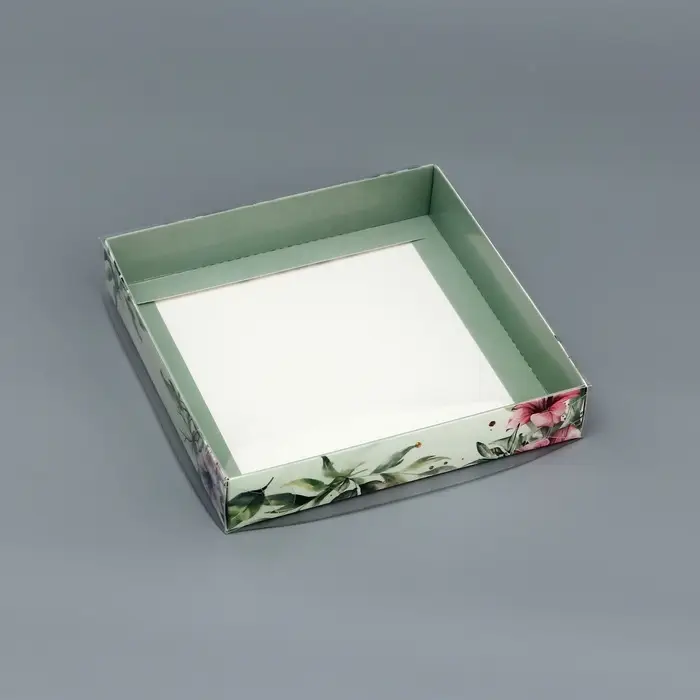 Коробка сборная с PVC крышкой, &laquo;Для тебя&raquo;, 16&times;16&times;3 см