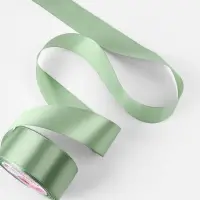 Лента атласная, 40 мм, 23&plusmn;1 м, нежно-зелёная №65