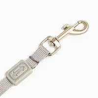 Рулетка - поводок для собак, лента 3 м, пластик, серая, сиреневая