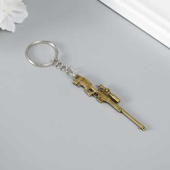 Металлический брелок для ключей на кольце «Оружие», МИКС Металлический брелок для ключей на кольце «Оружие», МИКС