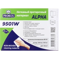 Материал протирочный нетканый Probos Alpha 9501W50г/м2 бел24,9х34 1100л/рул