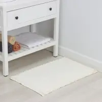 Коврик для дома LaDо́m, букли, плотность 1400 г, 50&times;80 см, белый