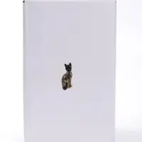 Фигурка полистоун &laquo;Чёрная кошечка с бабочкой&raquo;, 13.5&times;11.5&times;24 см