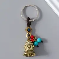 Брелок металл нэцке "Колокольчик дракон" 2,5х2,5х3,7 см