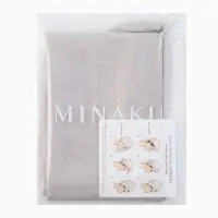 Чалма - тюрбан для волос MINAKU, 25&times;68 см, тенсель, светло-серая