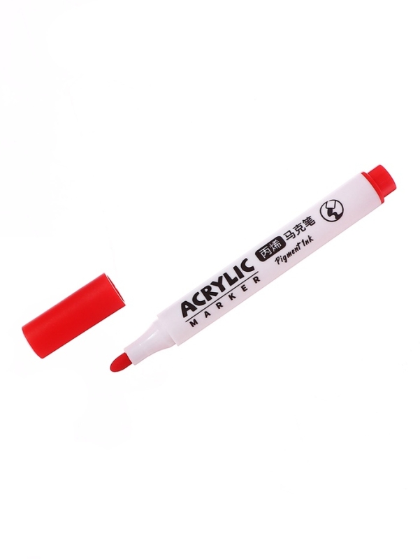 Набор акриловых маркеров 18 цветов в пластиковом тубусе Набор акриловых маркеров 18 цветов в пластиковом тубусе