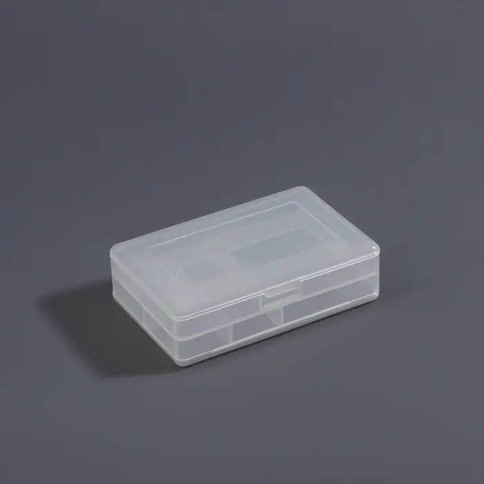 Органайзер для хранения мелочей, с крышкой, двусторонний, 10.2&times;7&times;3.2 см, прозрачный
