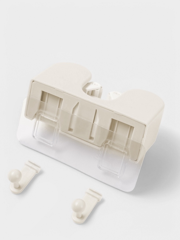 Держатель для швабр настенный самоклеящийся, 11,8х6,3х4,5 Держатель для швабр настенный самоклеящийся, 11,8х6,3х4,5