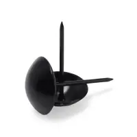 Гвозди ТУНДРА, декоративные, обивочные, 25&times;39 мм, черный, 100 шт.