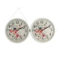 Часы настенные двусторонние &laquo;Птичка на ветке&raquo;, подвес, d=23 см, белые