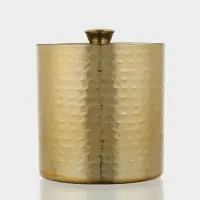 Ведро для льда с крышкой &laquo;Золото&raquo;, 14.5&times;14.5&times;18 см, нержавеющая сталь