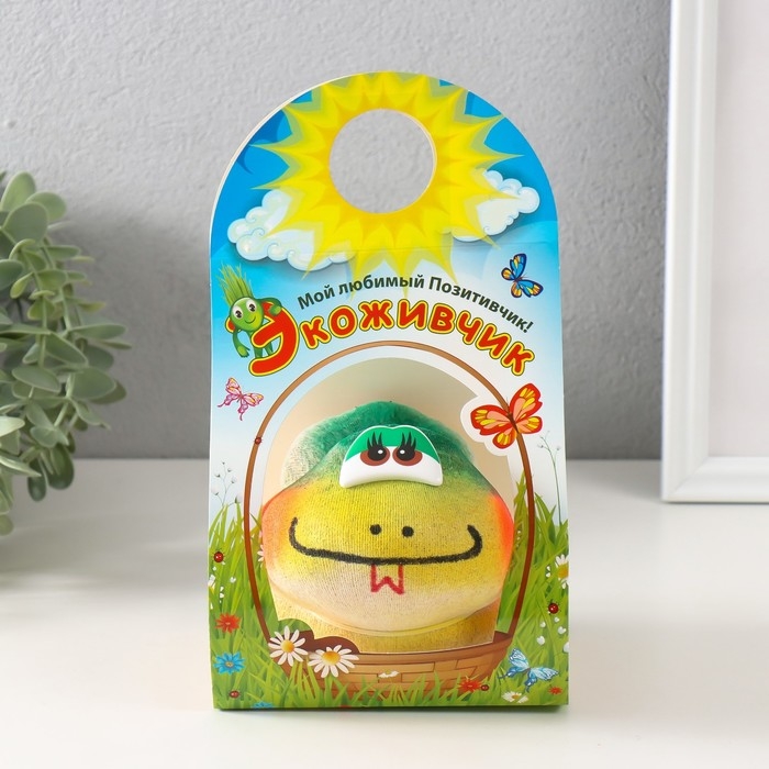 Растущий подарок травка Экоживчик "Змея" зеленая