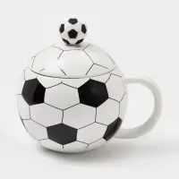 Кружка &laquo;Футбольный мяч&raquo;, 420 мл, 14&times;10&times;13 см, керамика, белая