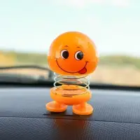 Игрушка на панель автомобиля &laquo;Смайл на пружинке&raquo; желтый