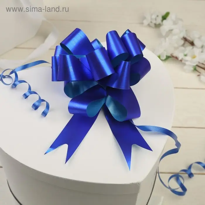 Бант - шар No3 простой, синий Бант - шар No3 простой, синий