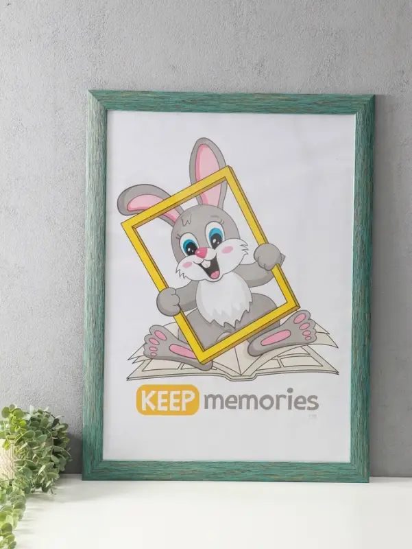 Фоторамка для фото 50х70 см "Luxe Elegance" пластик, морской, (пластик экран)