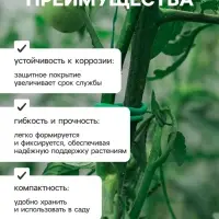 Проволока подвязочная, 10 м, d=3 мм, мягкая, Greengo