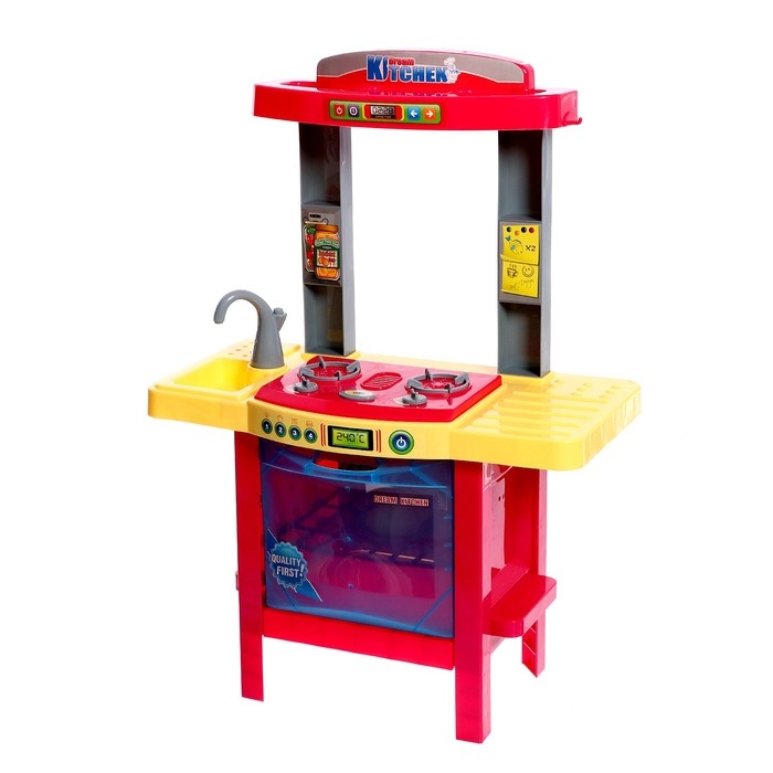 Игровой набор «Кухня мечты» с посудой и продуктами, свет, звук, работает от батареек Игровой набор «Кухня мечты» с посудой и продуктами, свет, звук, работает от батареек