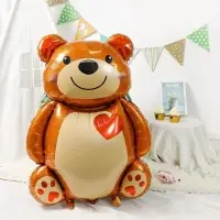 Воздушный шар фольгированный 33" &laquo;Мишка с сердцем&raquo;