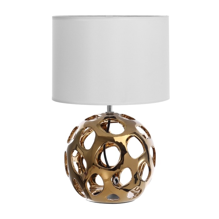 Настольная лампа Настольная лампа "Персея" Е27 40Вт золото 25х25х41 см RISALUX