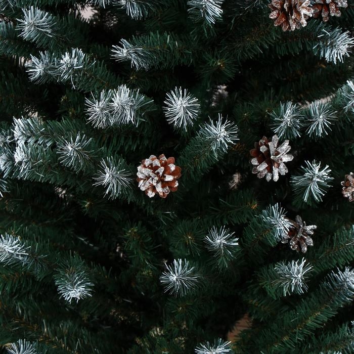 Ёлка искусственная Ёлка искусственная "Таёжная" элитная ( с серебряными шишками) 180 см