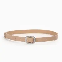 Ремень женский, металлическая пряжка, 2.3&times;105 см, бежевый