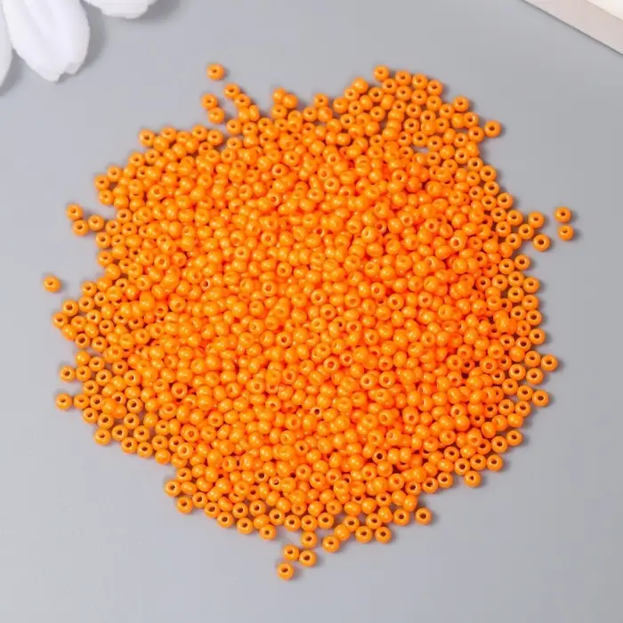Бисер стекло 12/0  Бисер стекло 12/0 "Тыквенный" 15 гр