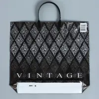 Пакет &laquo;Винтаж&raquo;, полиэтиленовый с пластиковой ручкой, 38&times;35 см, 110 мкм