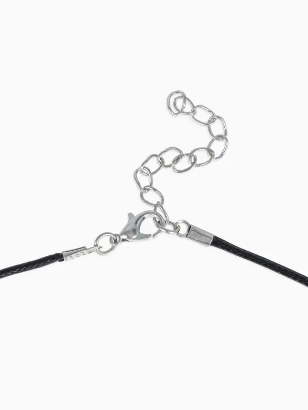 Кулон унисекс &laquo;Легенды&raquo;, дракон с мечом, цвет чернёное серебро на чёрном шнурке, 60 см