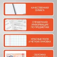 Предметная тетрадь по информатике Hatber &laquo;Искусство Азии&raquo;, 48 листов, в клетку, со справочным материалом, пластиковая обложка с печатью