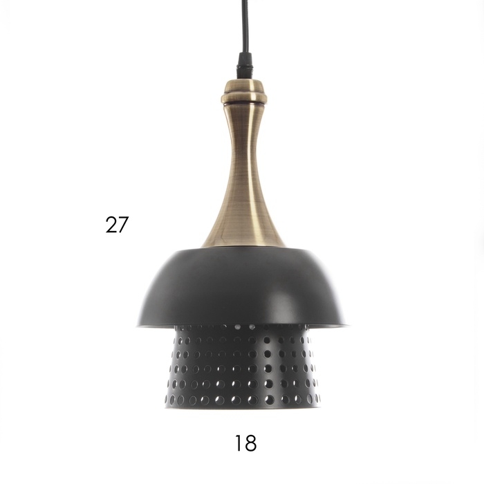 Светильник Светильник "Джек" 1х40Вт Е27 бронза/черный 18,5х18,5х33(133)см