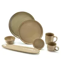 Тарелка суповая керамическая &laquo;Песчаный берег&raquo;, 10&times;5 см, ручная работа