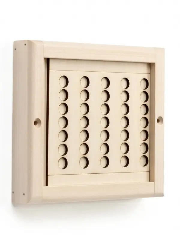 Вентиляционная решетка с задвижкой, 16х14 см