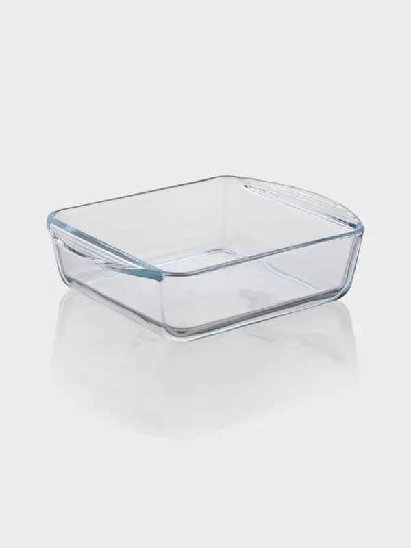 Форма для запекания Paşabah&ccedil;e Borcam, 1.04 л, 20.9&times;16.5 см, прямоугольная, жаропрочное стекло, прозрачная