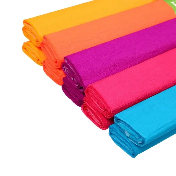 Бумага креповая в рулоне 50 х 250 см, 17 г/м², МИКС, флуоресцентные (цена за 1 рулон)