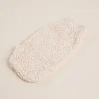 Мочалки для ванной SL Home &laquo;Ортика&raquo;, 3 мочалки, розочка, варежка, люффа, бежевые