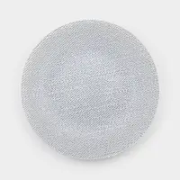 Тарелка подстановочная Magistro Cotton, d=33 см, стекло, серебристая