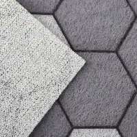 Коврик придверный Доляна &laquo;Гамма&raquo;, вырезной, грязезащитный, 60&times;90 см, серый