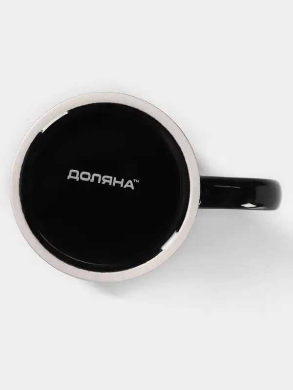 Кружка Доляна &laquo;Классика&raquo;, 390 мл, керамика, чёрная