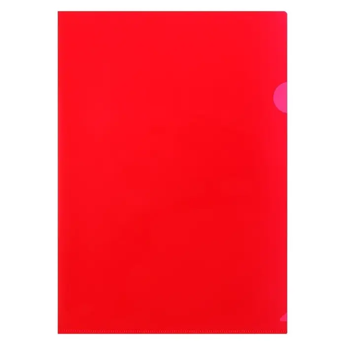 Набор папок-уголков А4, 180 мкм, Calligrata DeLuxe, непрозрачные, с тиснением, 4 штуки, микс