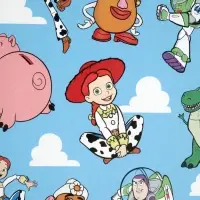 Бумага упаковочная глянцевая &laquo;Игрушки&raquo;, 50&times;70 см, 1 лист