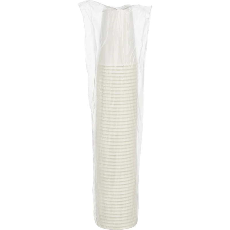 Стакан одноразовый бум однослойный d-90мм 300мл белый 800шт/кор