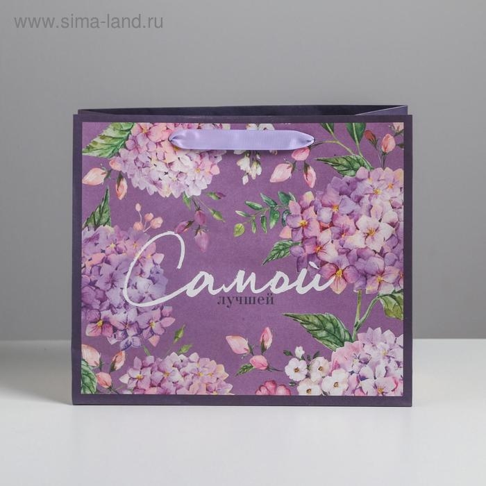 Пакет подарочный крафтовый горизонтальный, упаковка, «Самой лучшей», ML 27 х 23 х 11,5 см Пакет подарочный крафтовый горизонтальный, упаковка, «Самой лучшей», ML 27 х 23 х 11,5 см