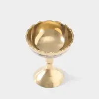 Креманка с ложечкой &laquo;Айс&raquo;, 9.5 см, латунь