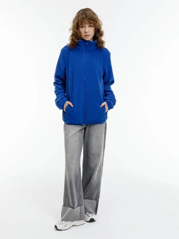 Куртка флисовая унисекс Nesse, синяя, размер M/L Куртка флисовая унисекс Nesse, синяя, размер M/L