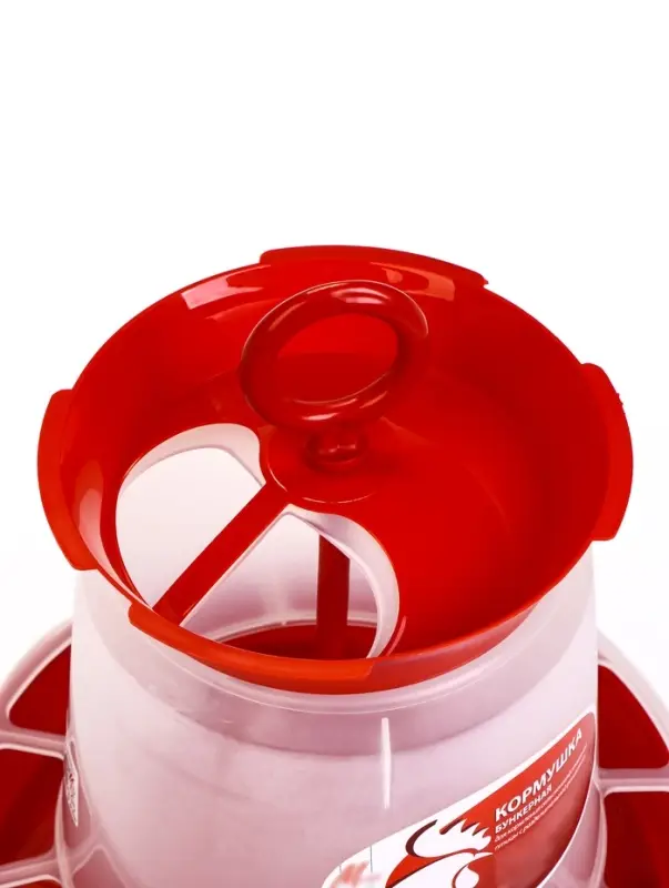 Кормушка бункерная для домашней птицы на 5 кг, цвет МИКС