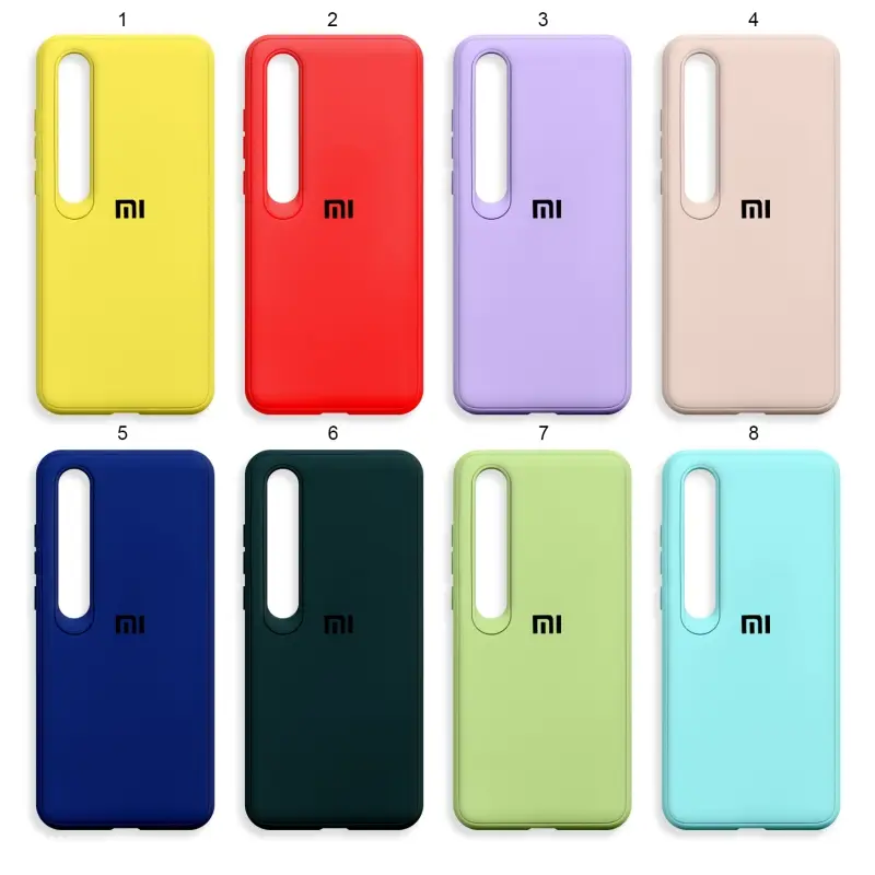 Чехол Xiaomi Mi 10 цветной силикон Чехол Xiaomi Mi 10 цветной силикон