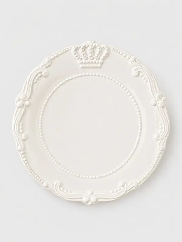 Тарелка Crown, d=15 см, фарфор, белая
