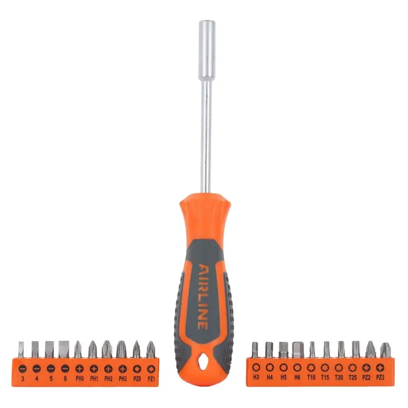 Отвёртка с битами 21 пр. (SL, PH, PZ, HEX, TORX) блистер