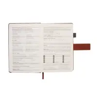 Ежедневник недатированный формат А5, с хлястиком, 128л, линия, пвх, Коричневый Ежедневник недатированный формат А5, с хлястиком, 128л, линия, пвх, Коричневый